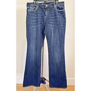 KUT FROM THE KLOTH Farrah Baby Bootcut Jeans Women’s Size 14 Blue Stretch Denim